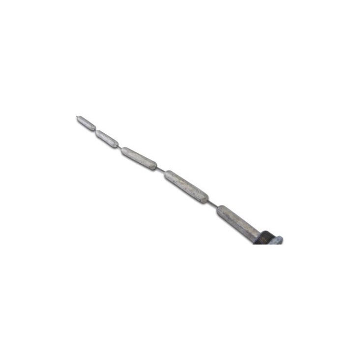 Anode magnésium chaîne pour chauffe-eau filetage 1\"1/4M 5 segments