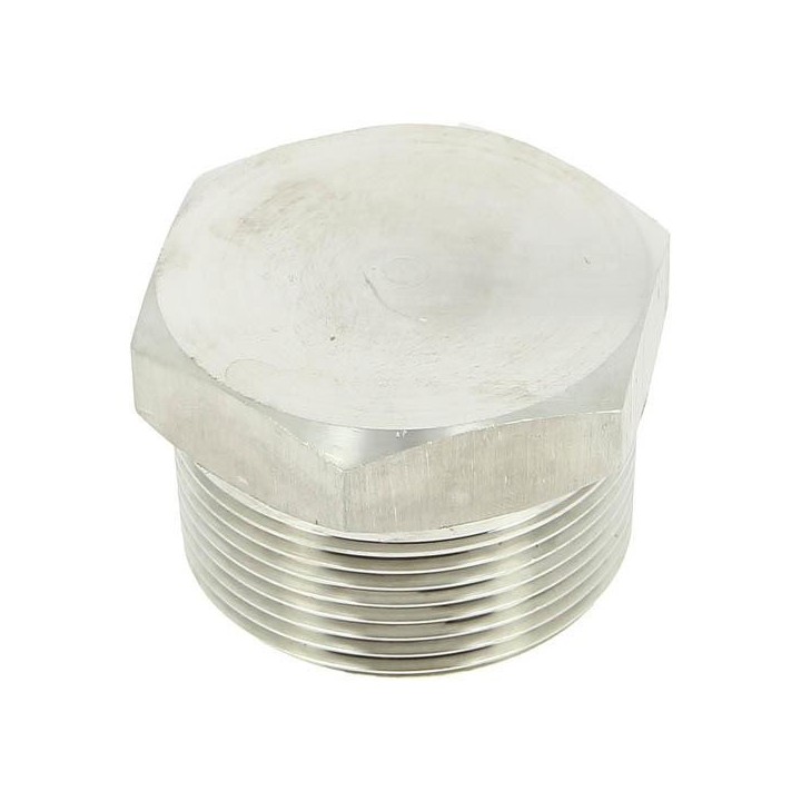 Bouchon 3/4 ou 1\" mâle acier inoxydable 316
