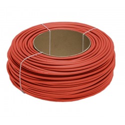 Câble solaire rouge 4 mm² / 6 mm² au mètre