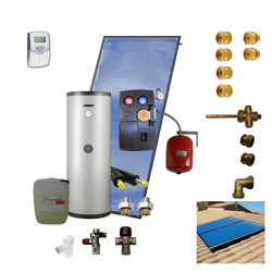Kit chauffe-eau solaire 200L avec 1 panneau de 2,5m² fabriqué en France