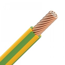 Câble H07VR vert/jaune 6 mm² au mètre