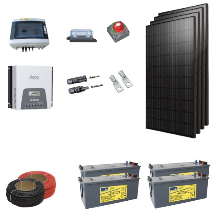 Kit solaire autonome 1200 Wc - 24V - pro - nord