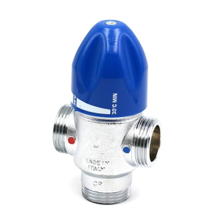 Mitigeur sanitaire gros débit 30-55°C 1\" mâle débit 72l/min