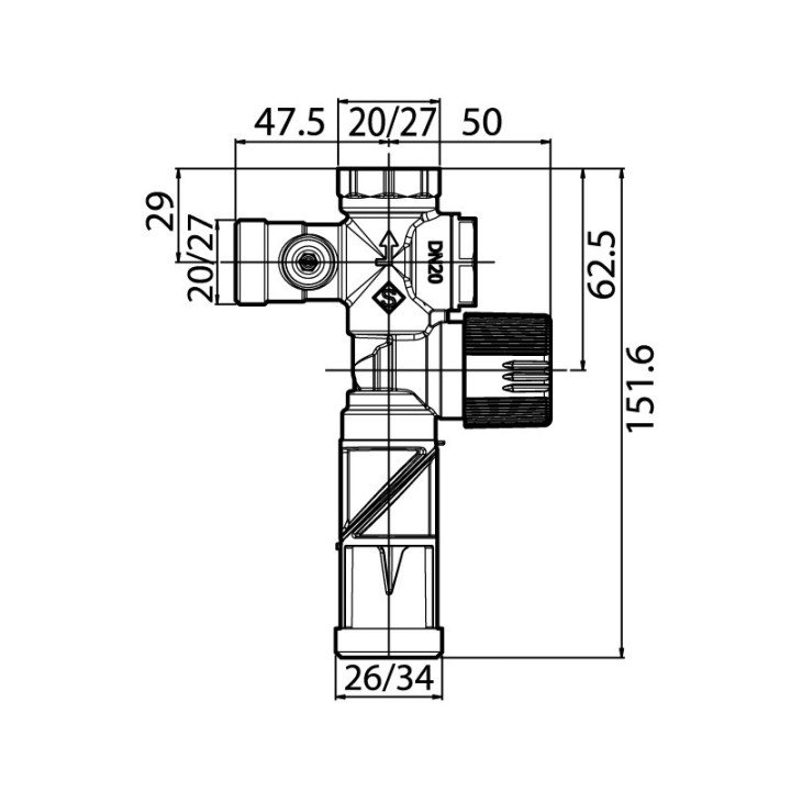 Schéma groupe de sécurité sanitaire garde orientable