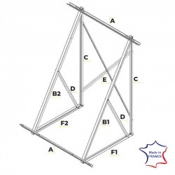Structure sol pour panneaux Solaire Diffusion