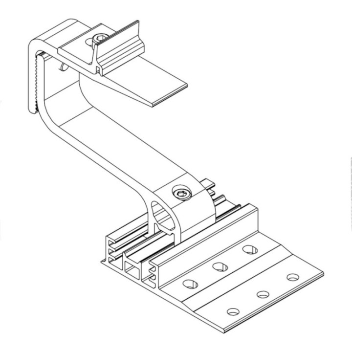 Crochet de toit SingleHook 4S - K2 Systems schéma