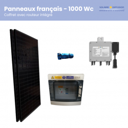 Kit solaire autoconso 2 panneaux avec routeur