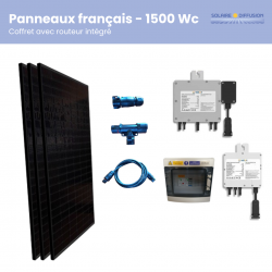 Kit solaire autoconso 3 panneaux avec routeur