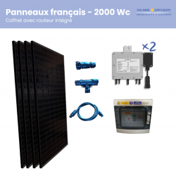 Kit solaire autoconso 4 panneaux avec routeur