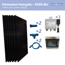 Kit solaire autoconso 6 panneaux avec routeur