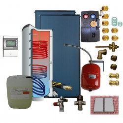 Kit chauffe-eau solaire 400 litres circulation forcée